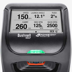 L'écran du moniteur Bushnell Golf Launch Pro