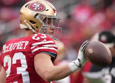 Christian McCaffrey des 49ers actif pour le match de championnat NFC contre les Eagles