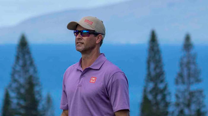 Adam Scott est photographié lors du Sentry Tournament of Champions 2023 à Kapalua, Hawaii.