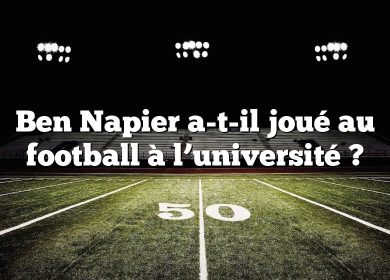Ben Napier a-t-il joué au football à l’université ?