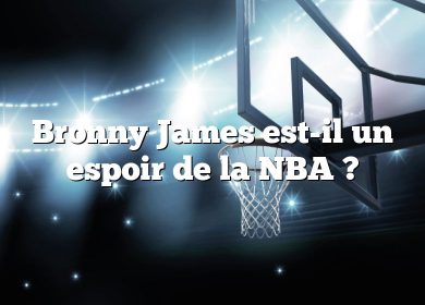 Bronny James est-il un espoir de la NBA ?