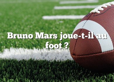 Bruno Mars joue-t-il au foot ?