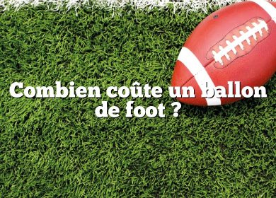 Combien coûte un ballon de foot ?