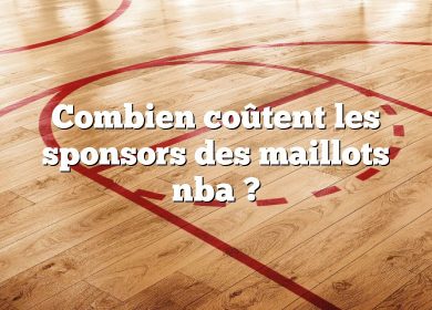 Combien coûtent les sponsors des maillots nba ?