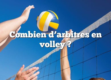 Combien d’arbitres en volley ?