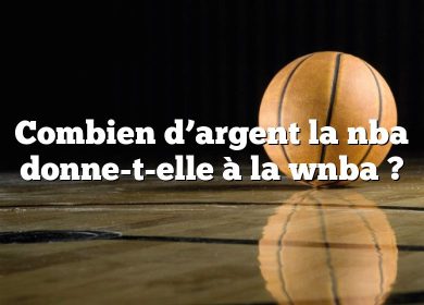 Combien d’argent la nba donne-t-elle à la wnba ?