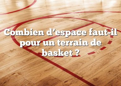 Combien d’espace faut-il pour un terrain de basket ?