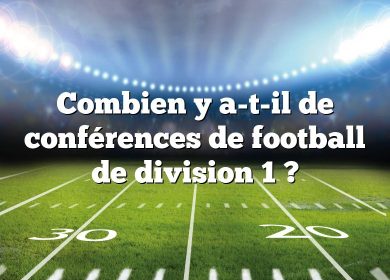 Combien y a-t-il de conférences de football de division 1 ?