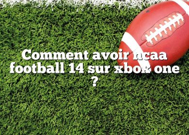 Comment avoir ncaa football 14 sur xbox one ?