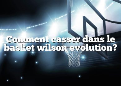 Comment casser dans le basket wilson evolution?