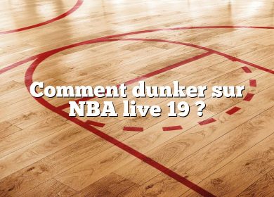 Comment dunker sur NBA live 19 ?