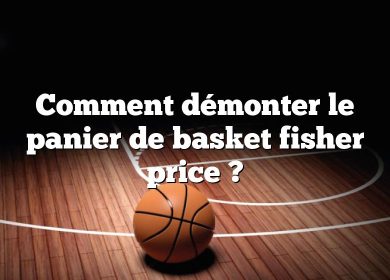 Comment démonter le panier de basket fisher price ?