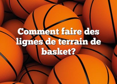 Comment faire des lignes de terrain de basket?