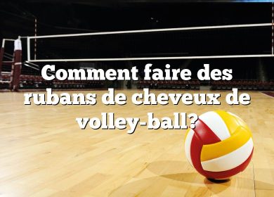 Comment faire des rubans de cheveux de volley-ball?