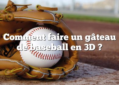 Comment faire un gâteau de baseball en 3D ?