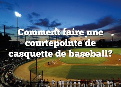 Comment faire une courtepointe de casquette de baseball?