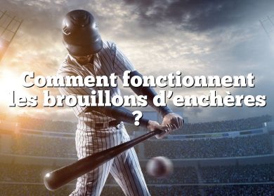 Comment fonctionnent les brouillons d’enchères ?