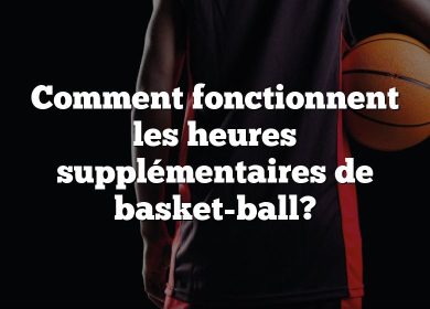 Comment fonctionnent les heures supplémentaires de basket-ball?