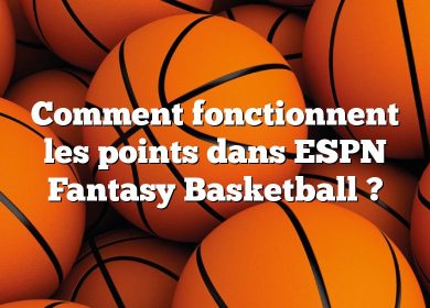 Comment fonctionnent les points dans ESPN Fantasy Basketball ?