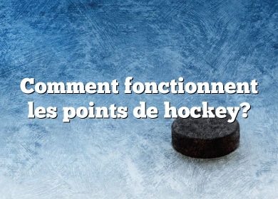 Comment fonctionnent les points de hockey?