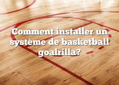 Comment installer un système de basketball goalrilla?