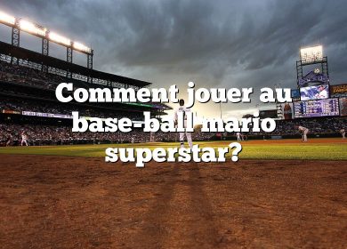 Comment jouer au base-ball mario superstar?