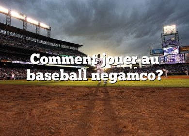 Comment jouer au baseball negamco?