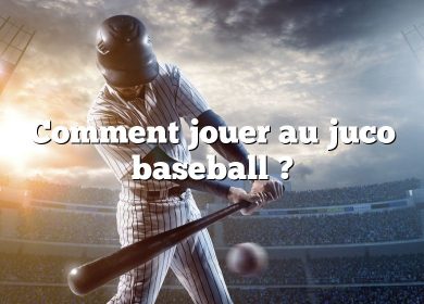 Comment jouer au juco baseball ?