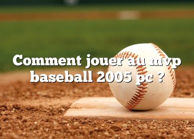Comment jouer au mvp baseball 2005 pc ?
