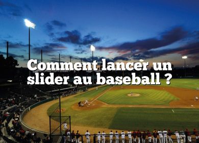 Comment lancer un slider au baseball ?