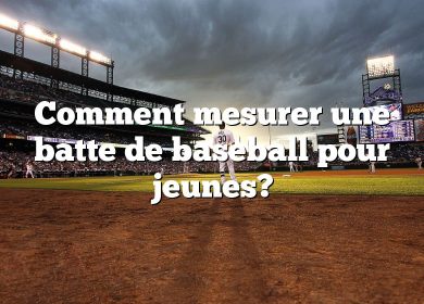 Comment mesurer une batte de baseball pour jeunes?