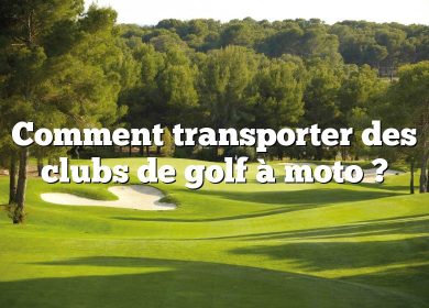 Comment transporter des clubs de golf à moto ?