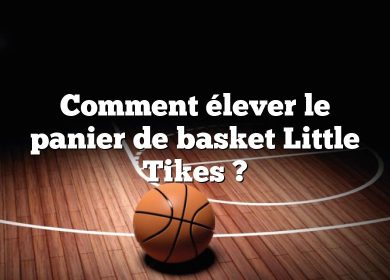 Comment élever le panier de basket Little Tikes ?