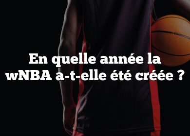 En quelle année la wNBA a-t-elle été créée ?