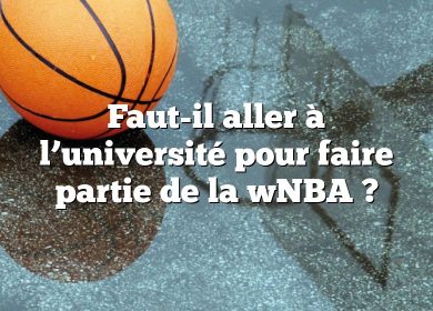 Faut-il aller à l’université pour faire partie de la wNBA ?