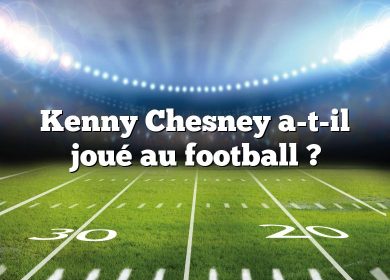 Kenny Chesney a-t-il joué au football ?