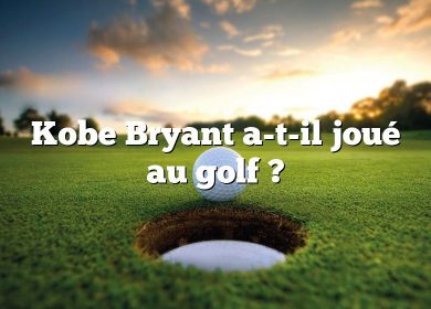Kobe Bryant a-t-il joué au golf ?