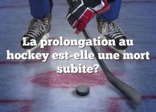 La prolongation au hockey est-elle une mort subite?