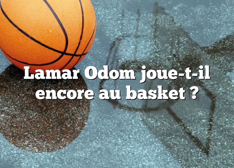 Lamar Odom joue-t-il encore au basket ?