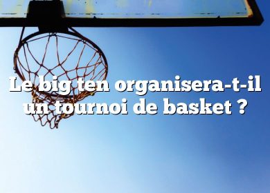 Le big ten organisera-t-il un tournoi de basket ?