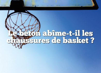 Le béton abîme-t-il les chaussures de basket ?