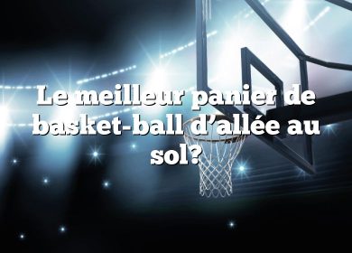 Le meilleur panier de basket-ball d’allée au sol?