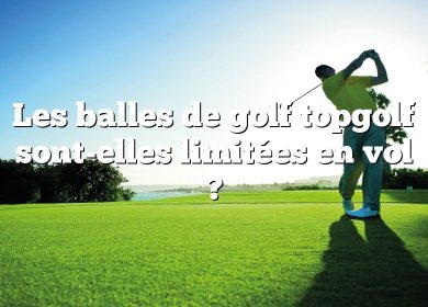 Les balles de golf topgolf sont-elles limitées en vol ?