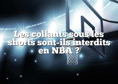 Les collants sous les shorts sont-ils interdits en NBA ?