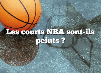 Les courts NBA sont-ils peints ?
