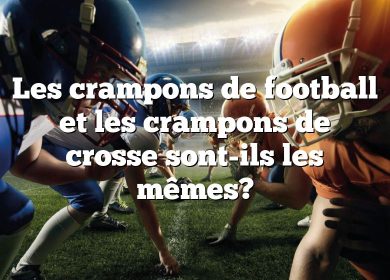 Les crampons de football et les crampons de crosse sont-ils les mêmes?