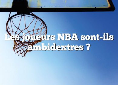 Les joueurs NBA sont-ils ambidextres ?