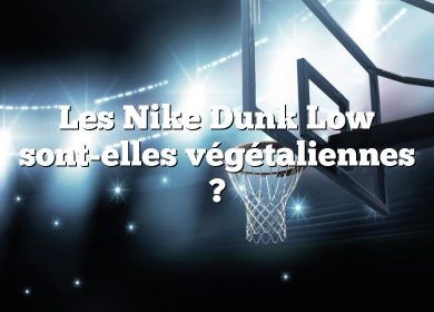 Les Nike Dunk Low sont-elles végétaliennes ?