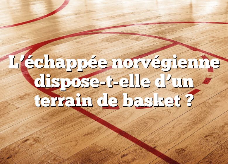 L’échappée norvégienne dispose-t-elle d’un terrain de basket ?