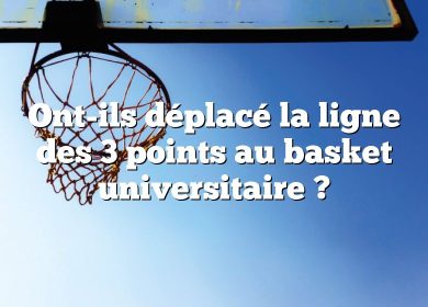 Ont-ils déplacé la ligne des 3 points au basket universitaire ?